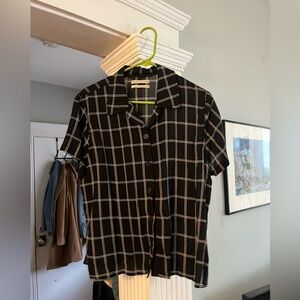 Urban Outfitters Black and White Checkered Shirt